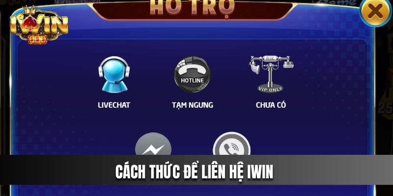 Cách thức để liên hệ IWIN