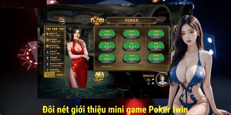 Mini Poker Iwin - tựa game hấp dẫn nhiều người chơi yêu thích